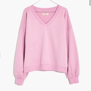 Madewell (Re)sourced cotton v-neck sweatshirt